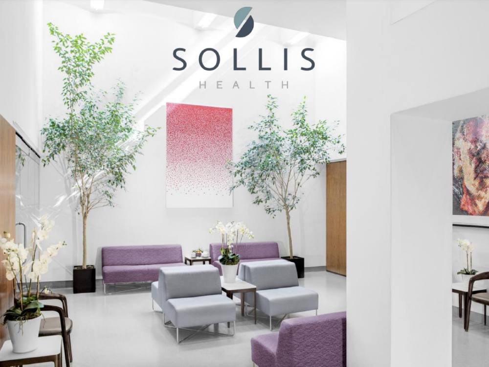 Sollis Health pitch deck, cover slide