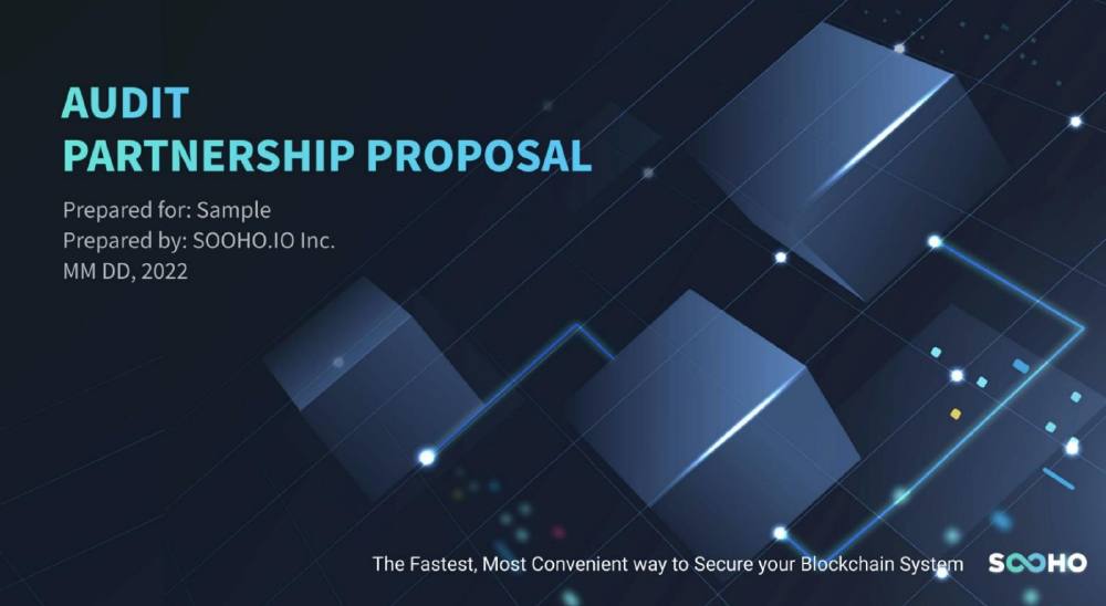Sooho pitch deck, cover slide