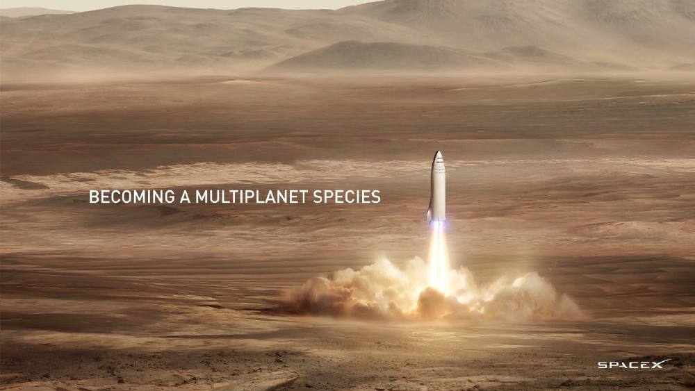 SpaceX pitch deck, cover slide