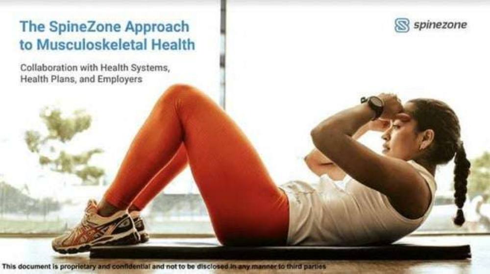 Spinezone pitch deck, cover slide