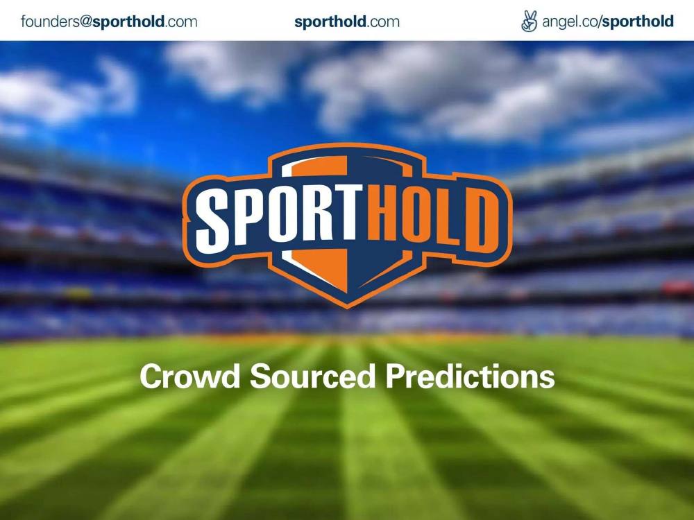 Sporthold pitch deck, cover slide