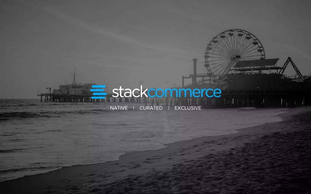 StackCommerce pitch deck, cover slide