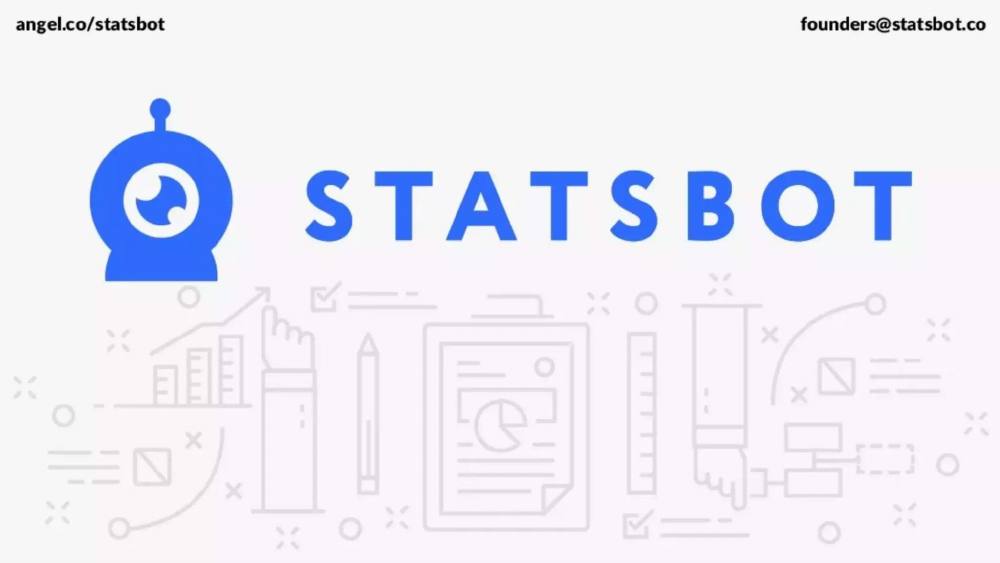 Statsbot pitch deck, cover slide