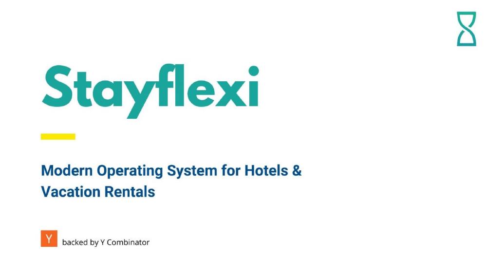 Stayflexi pitch deck, cover slide