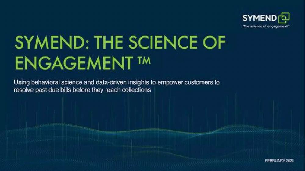 Symend pitch deck, cover slide