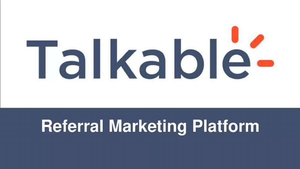 Talkable pitch deck, cover slide