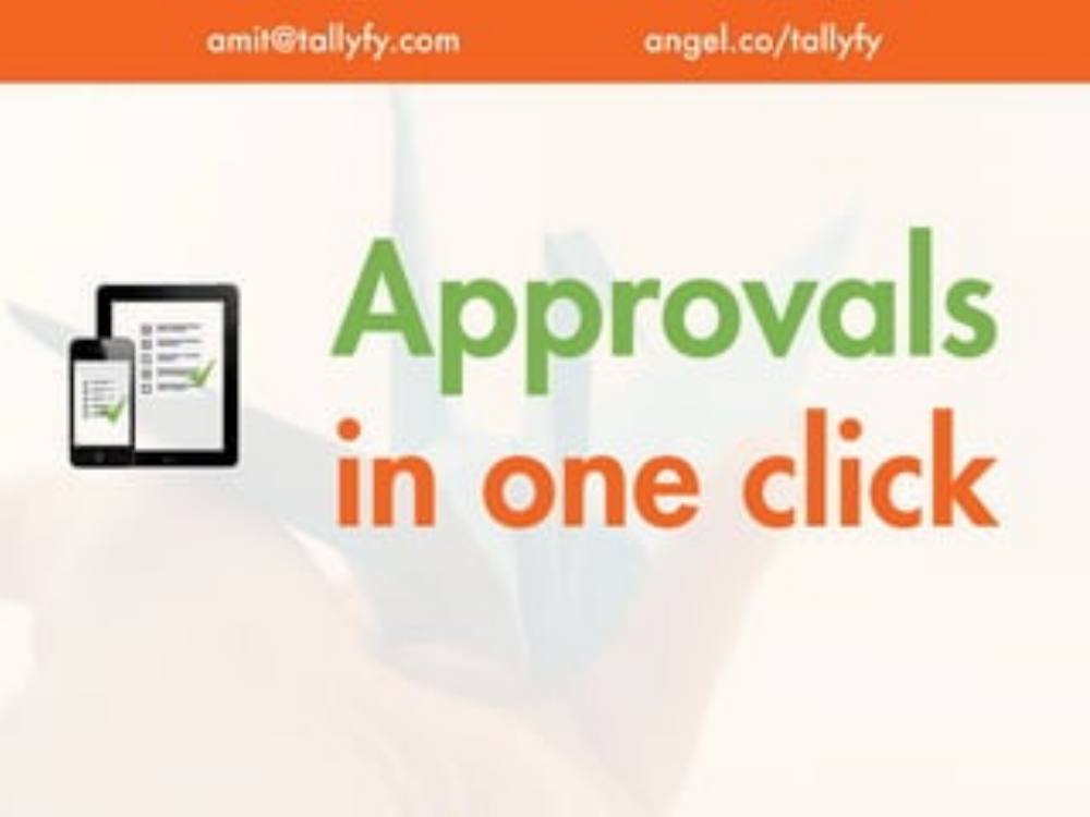 Tallyfy pitch deck, cover slide