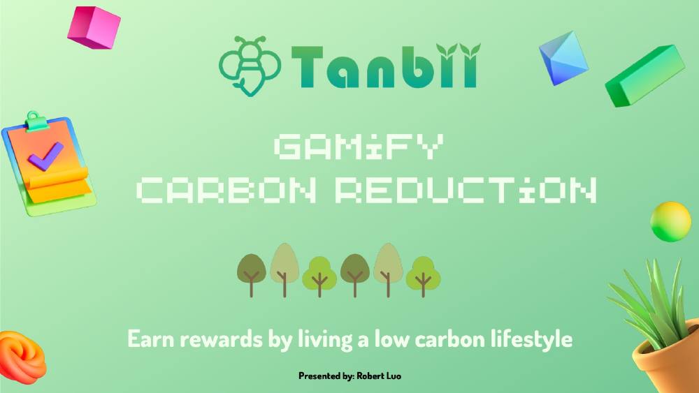Tanbii pitch deck, cover slide