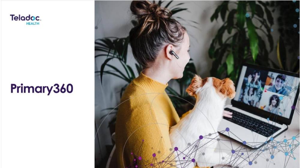 Teladoc pitch deck, cover slide