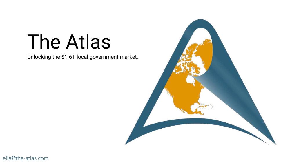 The Atlas pitch deck, cover slide
