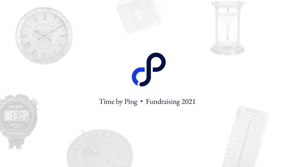 Time by Ping pitch deck, cover slide