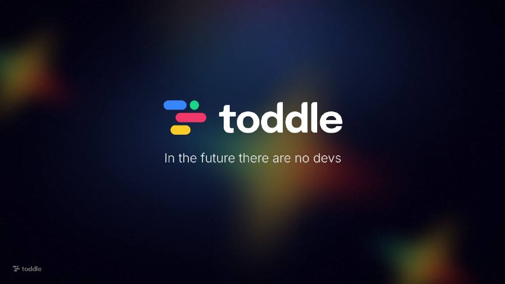 Toddle pitch deck, cover slide