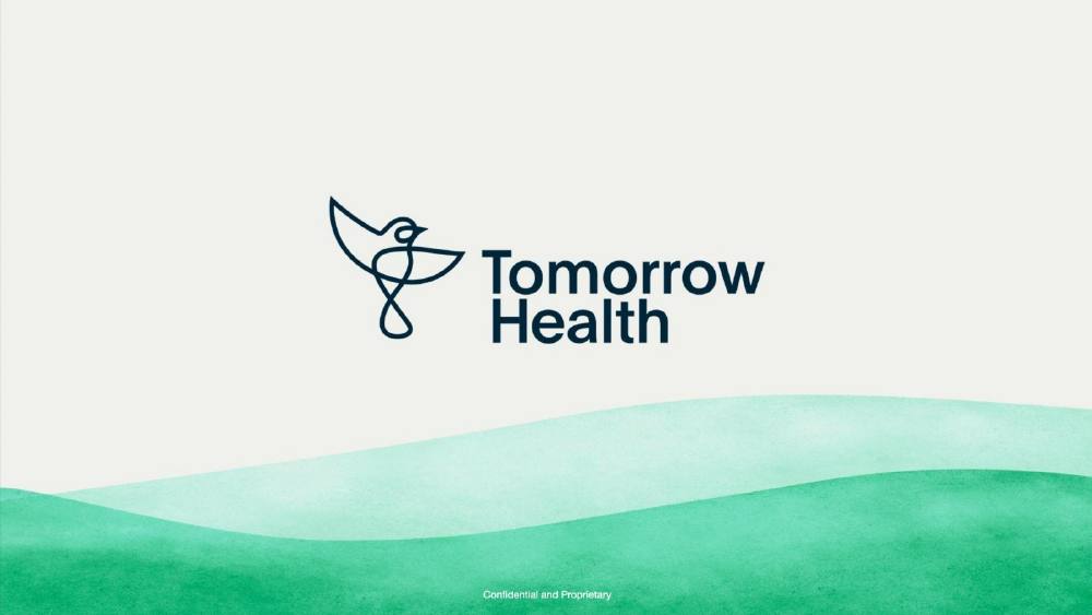 Tomorrow Health pitch deck, cover slide