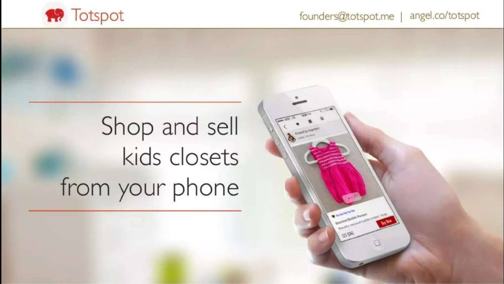 Totspot pitch deck, cover slide