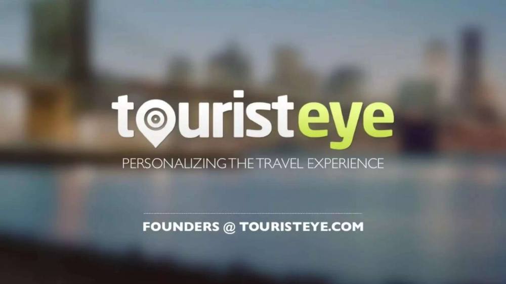 TouristEye pitch deck, cover slide