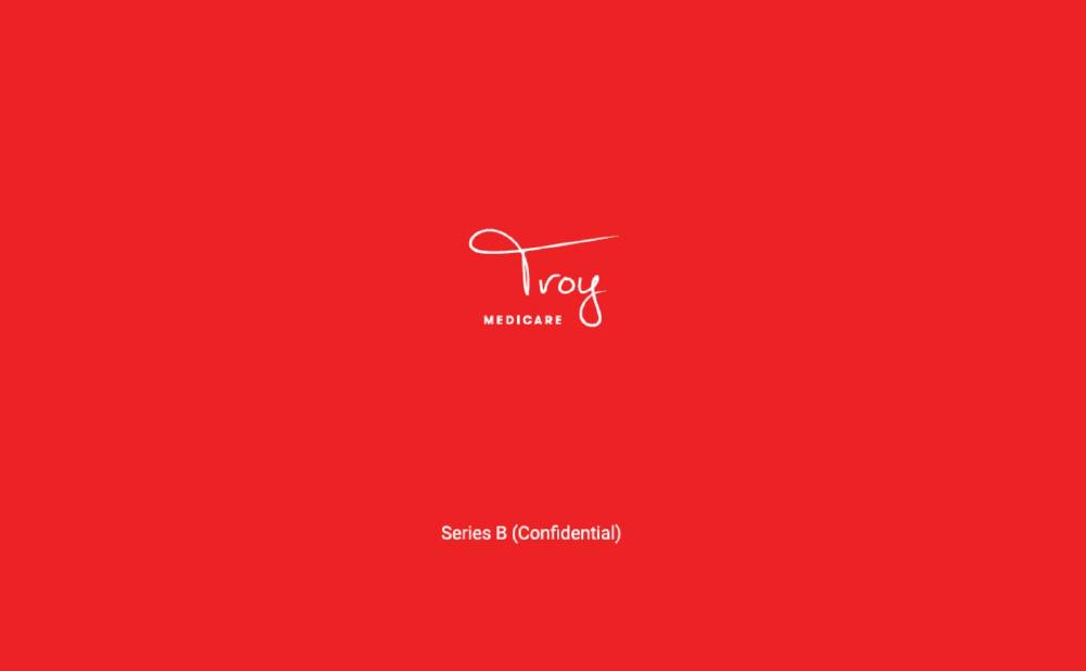 Troy Medicare pitch deck, cover slide