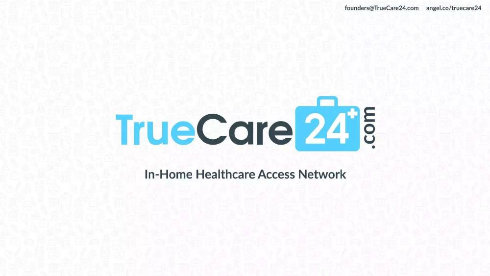 TrueCare24 pitch deck, cover slide