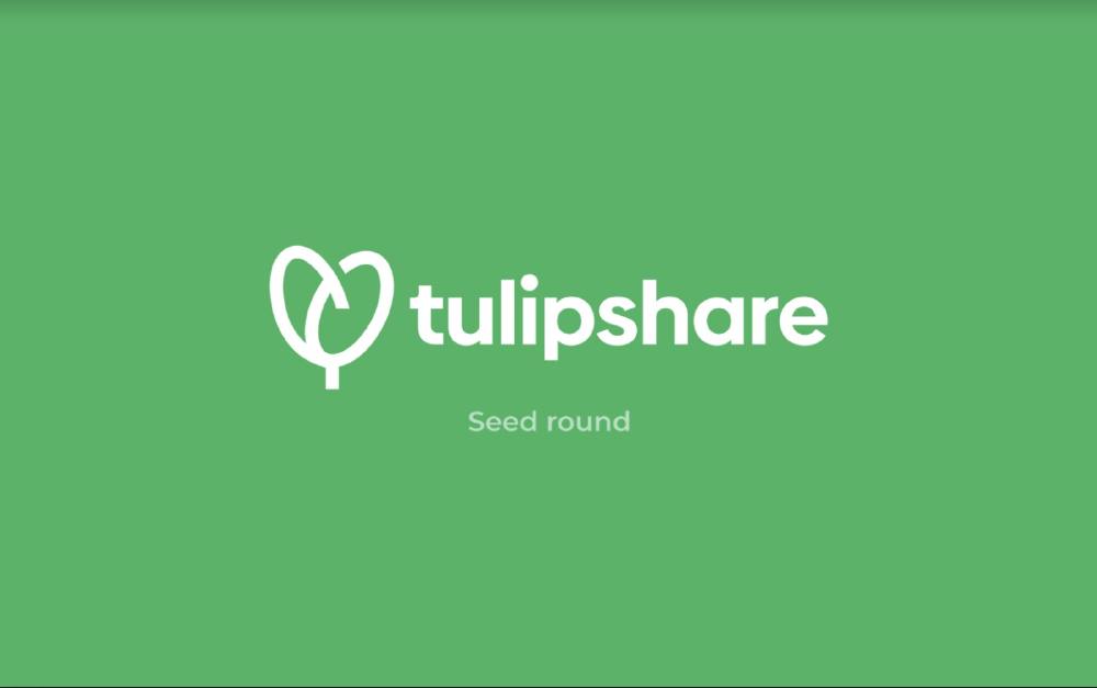 Tulipshare pitch deck, cover slide