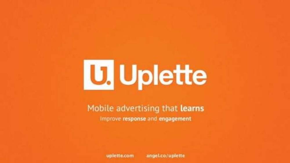 Uplette pitch deck, cover slide