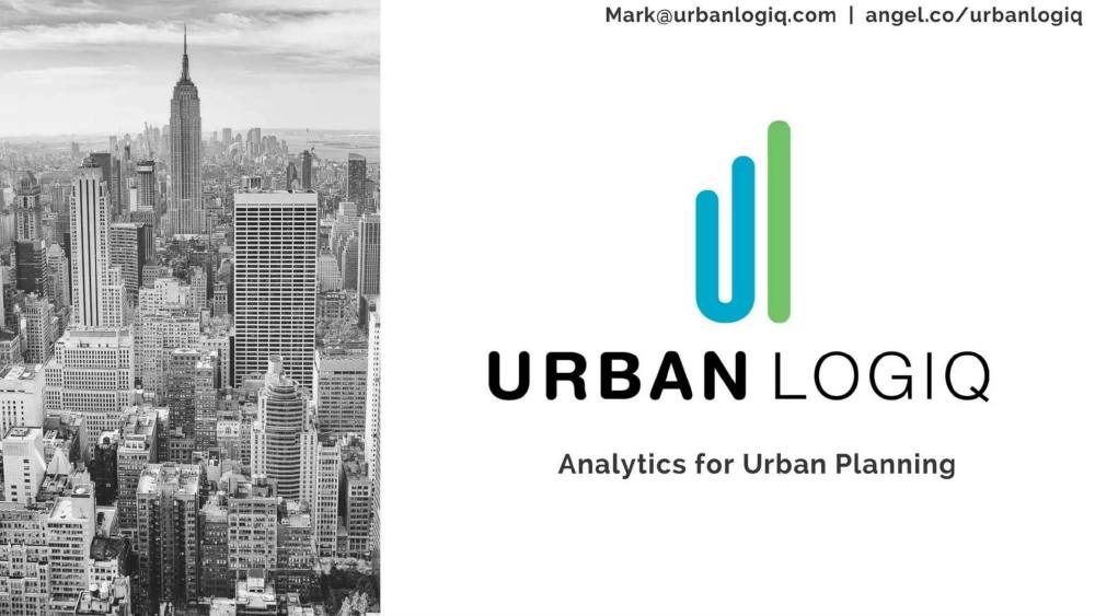 Urbanlogiq pitch deck, cover slide