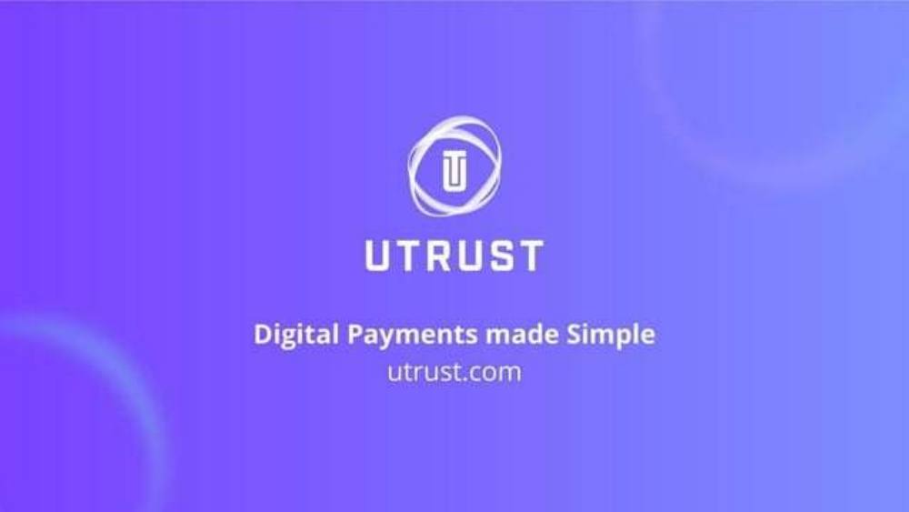 Utrust pitch deck, cover slide