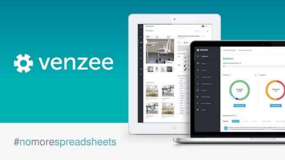 Venzee pitch deck, cover slide