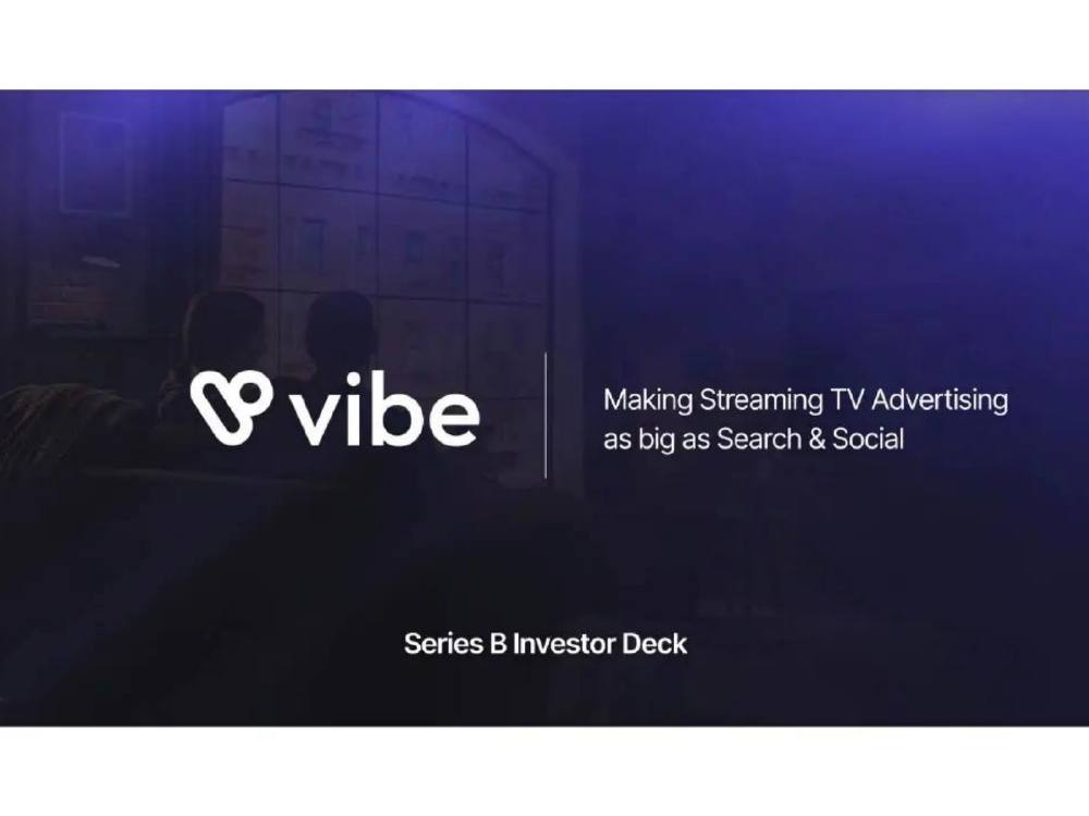 Vibe pitch deck, cover slide