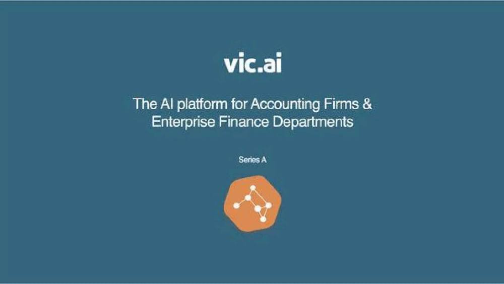 Vic.ai pitch deck, cover slide