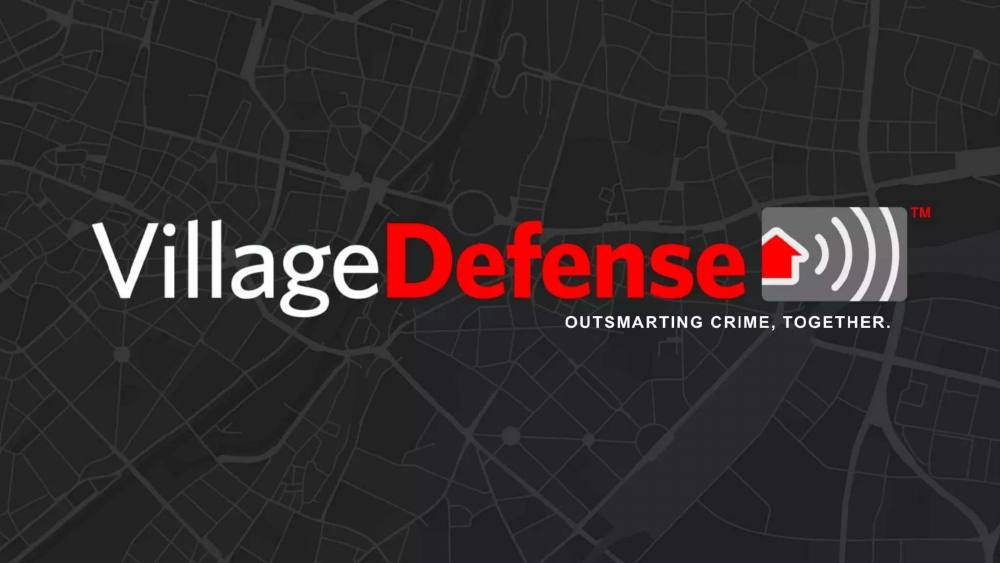 VillageDefense pitch deck, cover slide