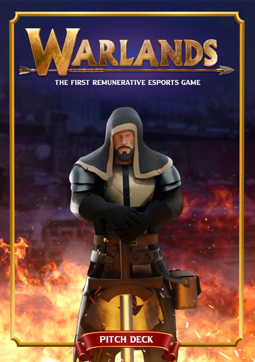 Warlands pitch deck, cover slide