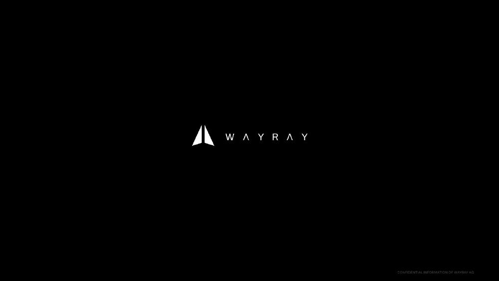 WayRay pitch deck, cover slide