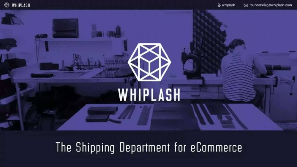 Whiplash pitch deck, cover slide