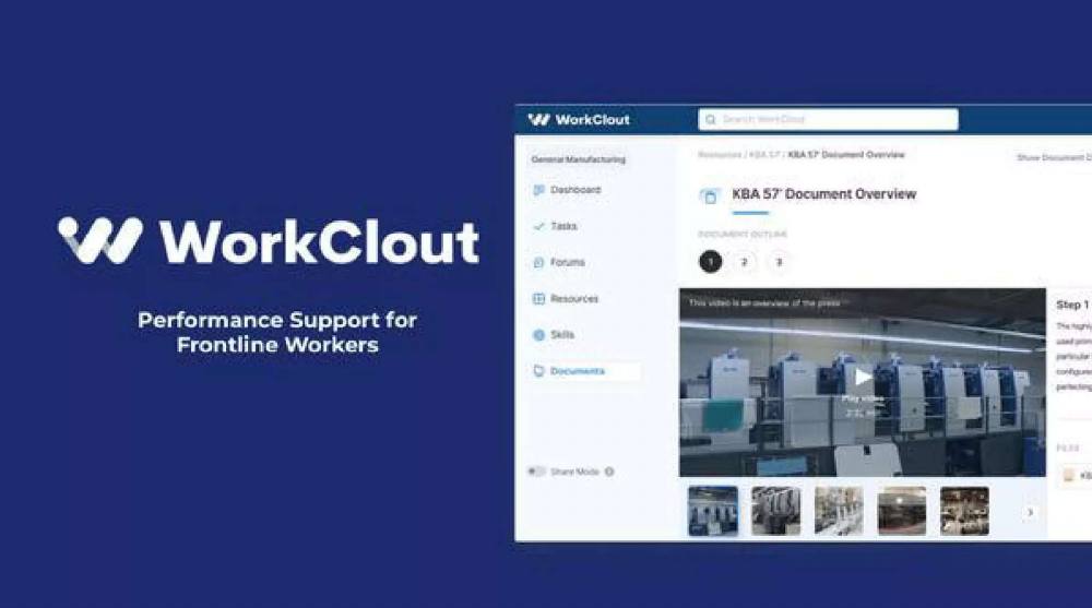 Workclout pitch deck, cover slide