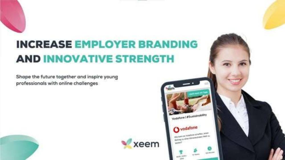 Xeem pitch deck, cover slide