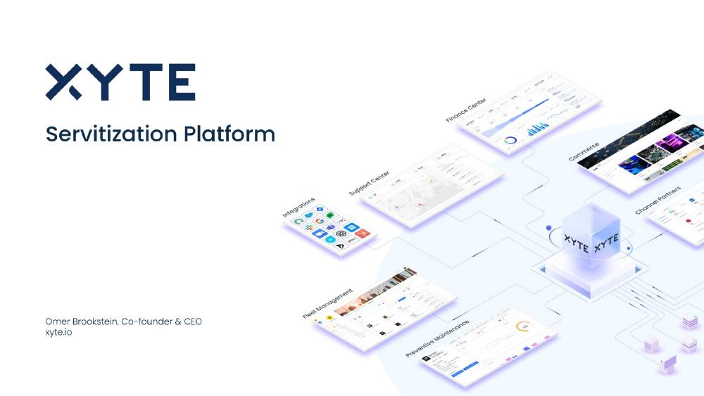 Xyte pitch deck, cover slide