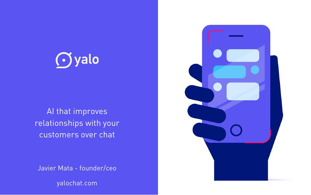 Yalo pitch deck, cover slide