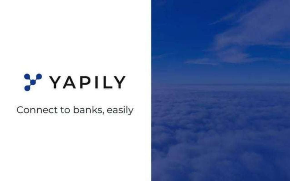 Yapily pitch deck, cover slide