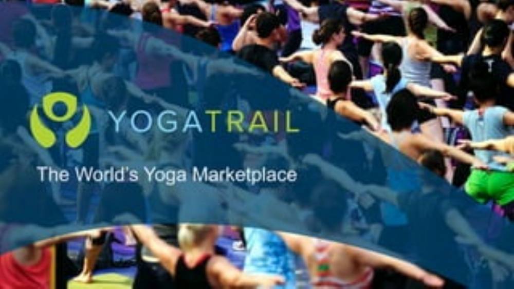 YogaTrail pitch deck, cover slide