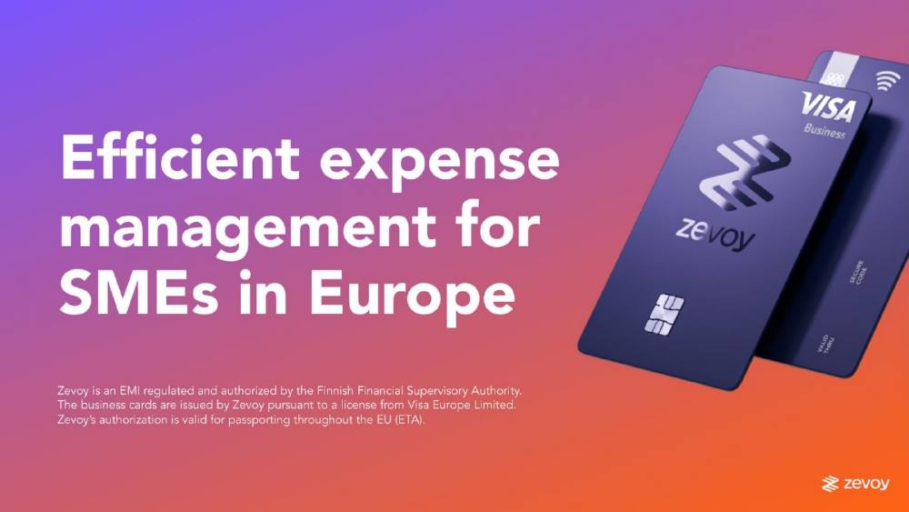 Zevoy pitch deck, cover slide