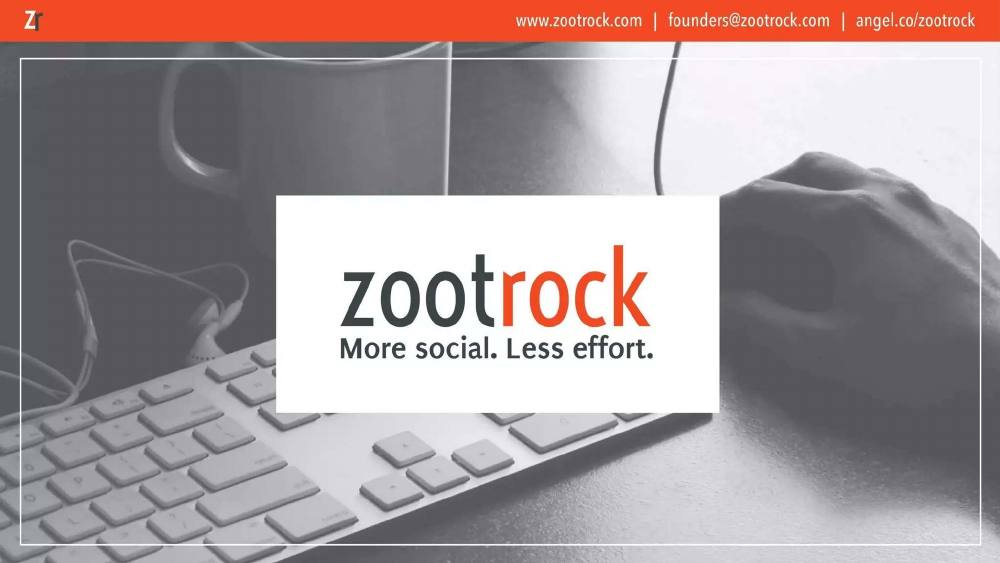 ZootRock pitch deck, cover slide
